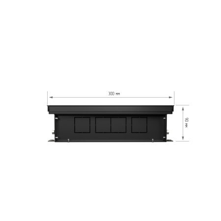 Конвектор внутрипольный Royal Thermo ATRIUM-90/300/800-DG-U-BL